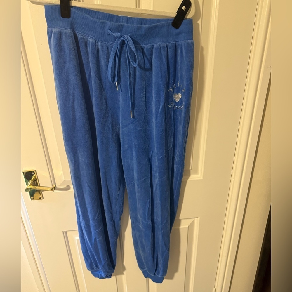 Juicy Couture x Forever 21 Blue Velour Joggers - Picture 2 of 7